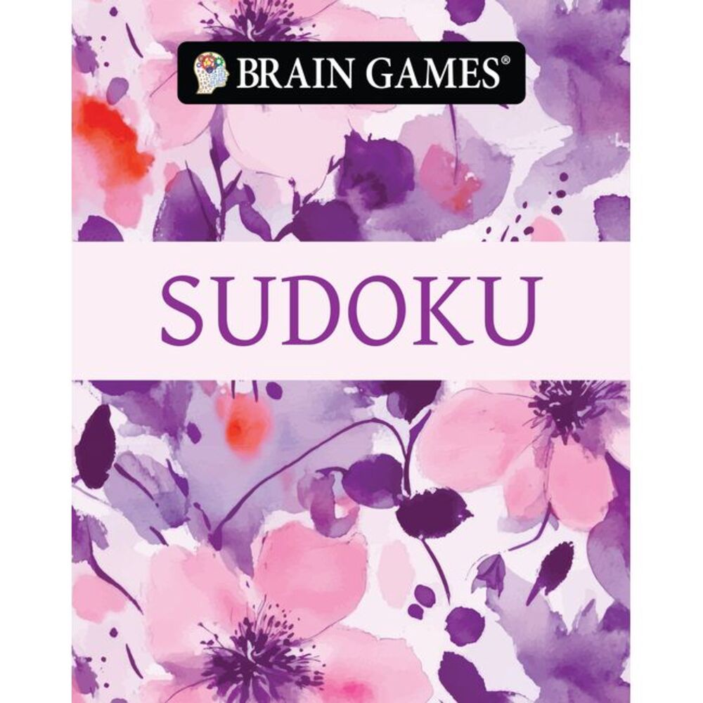 Brain Games - Take-Along - Sudoku (Watercolor Floral Design) -- Publications Int